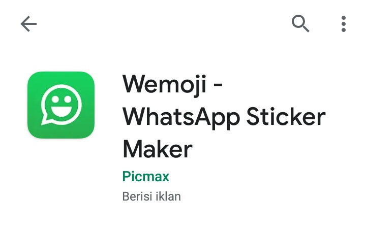 Wemoji, aplikasi pembuat Stiker WhatsApp