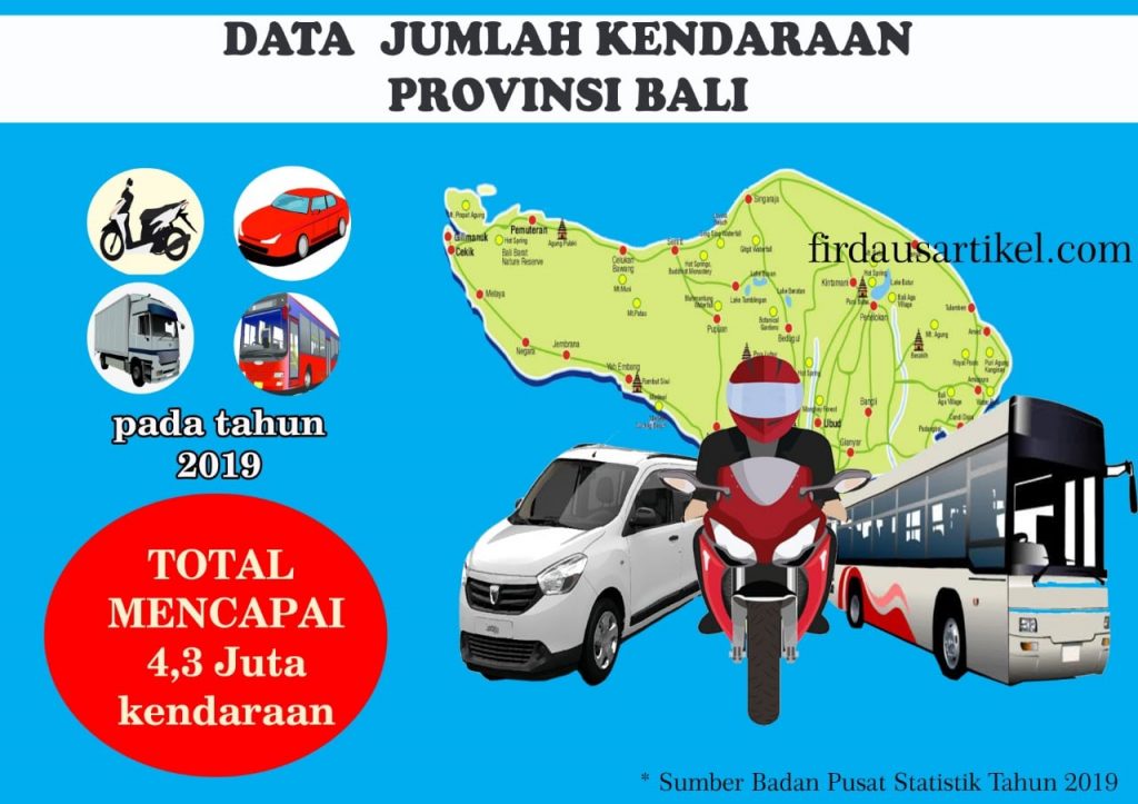 Data jumlah kendaraan di Bali