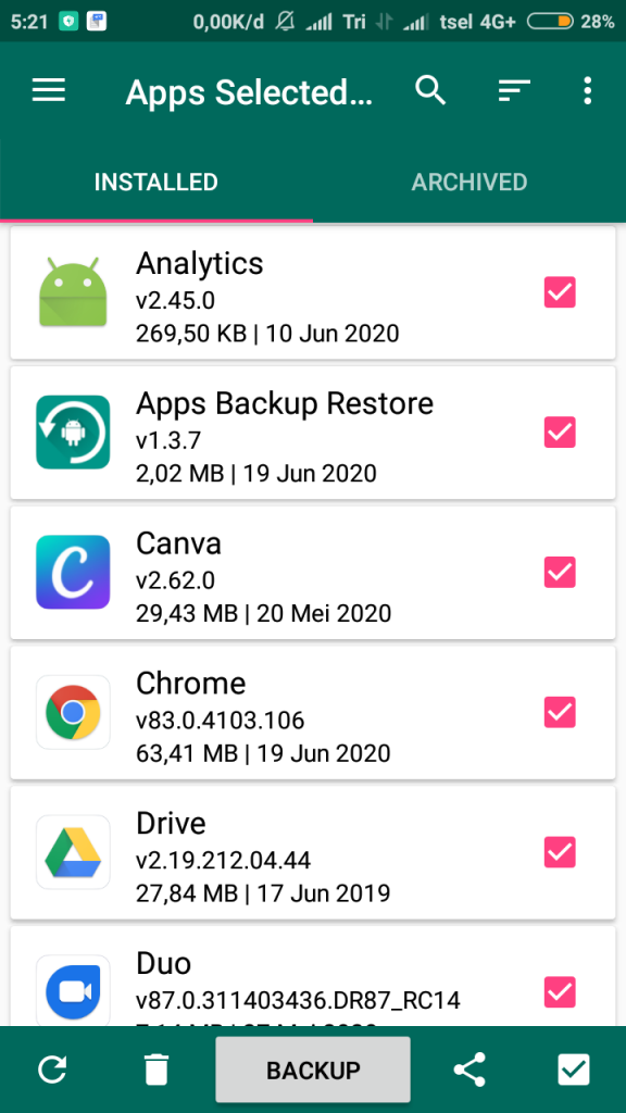3+ Cara Backup Data Android dengan Mudah dan Cepat 6