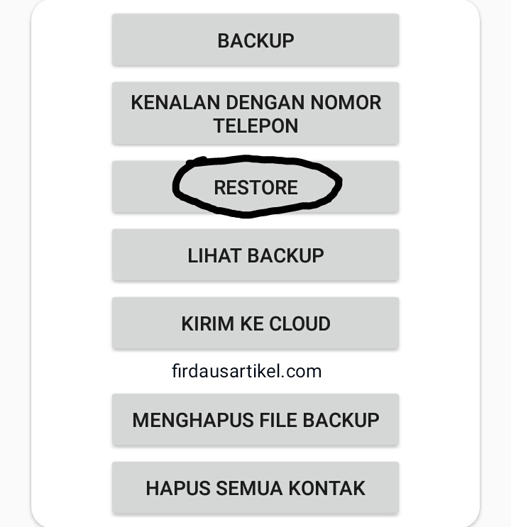 3+ Cara Restore Kontak Android Tanpa Ribet 10 3+ Cara Restore Kontak Android Tanpa Ribet 8