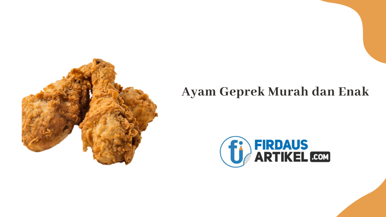 Ayam geprek murah