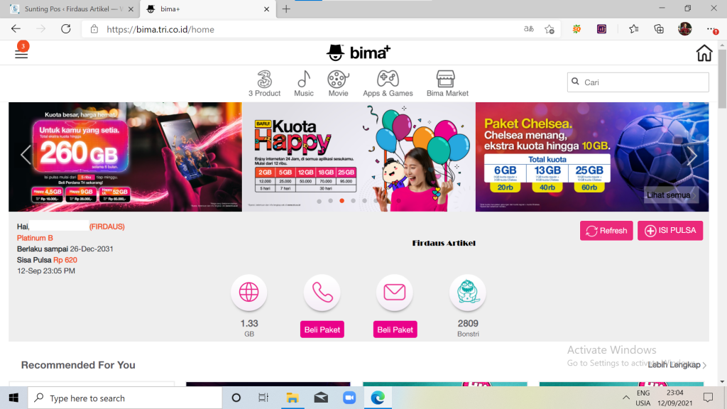 4 Cara Cek Pulsa Tri (3) Terbaru 2021 6 4 Cara Cek Pulsa Tri (3) Terbaru 2021 5