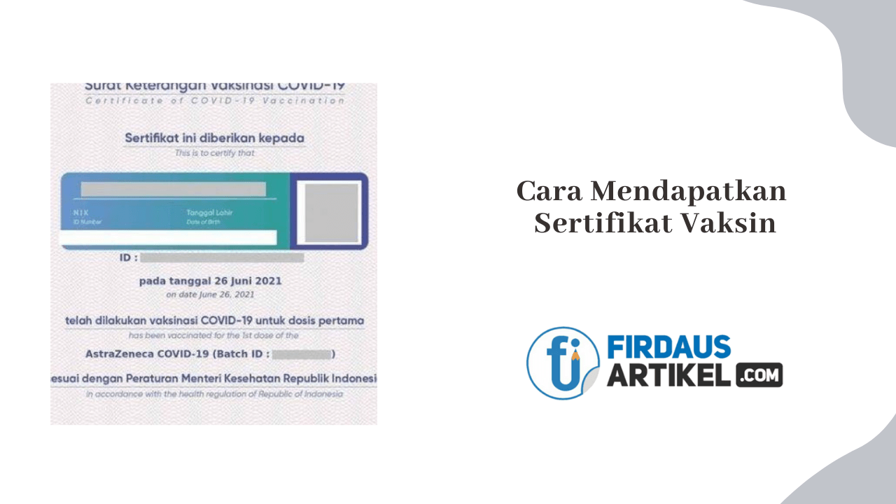 cara mendapatkan sertifikat vaksin