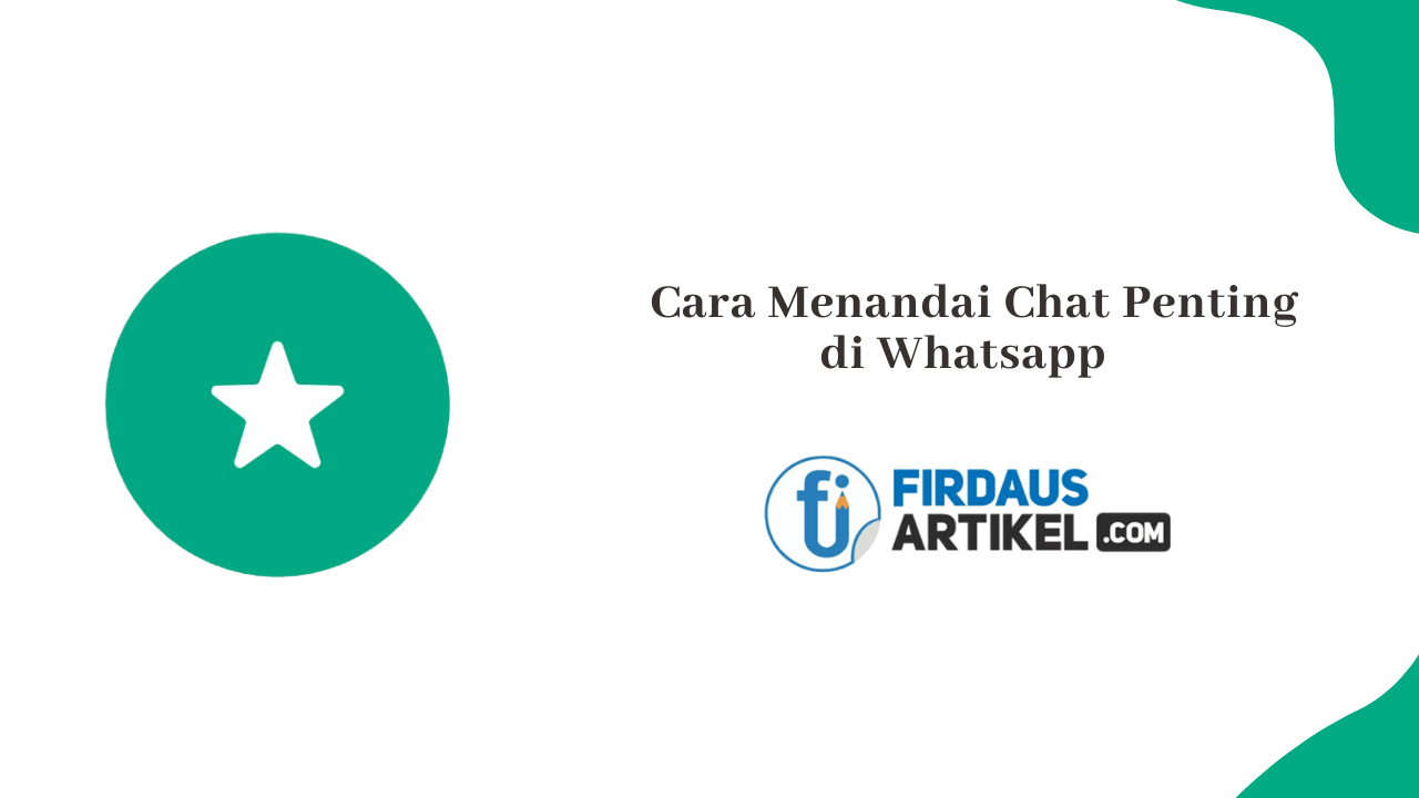 cara menandai chat penting di whatsapp