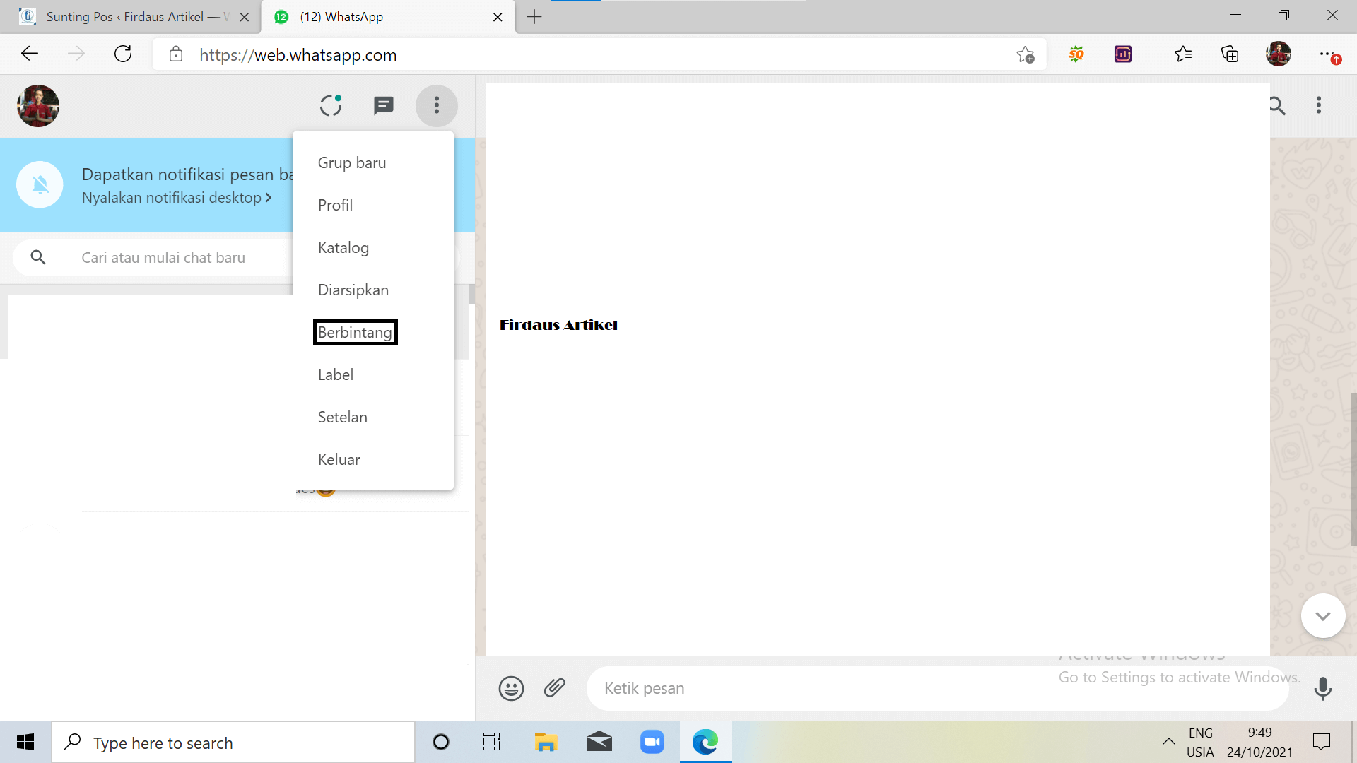 4 Cara Menandai Chat Penting di WhatsApp dengan Mudah 12