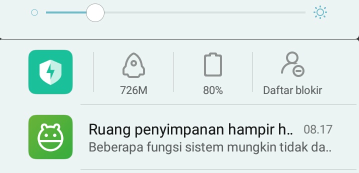 Mengatasi ruang penyimpanan penuh