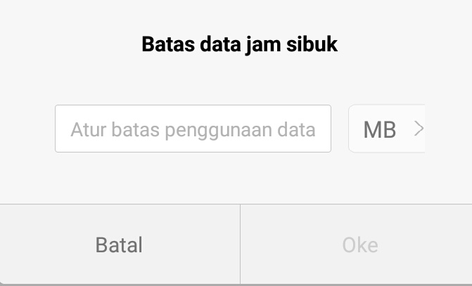 Atur Batas Penggunaan Data