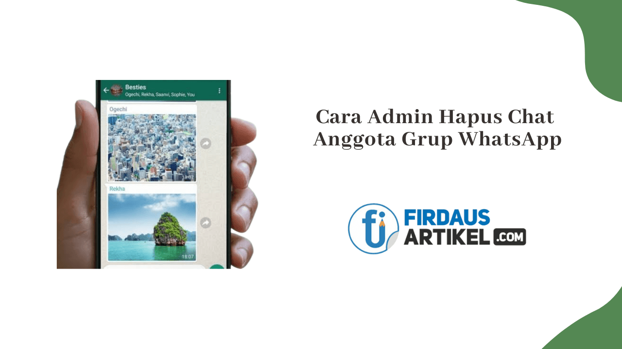 cara admin hapus chat anggota grup WhatsApp