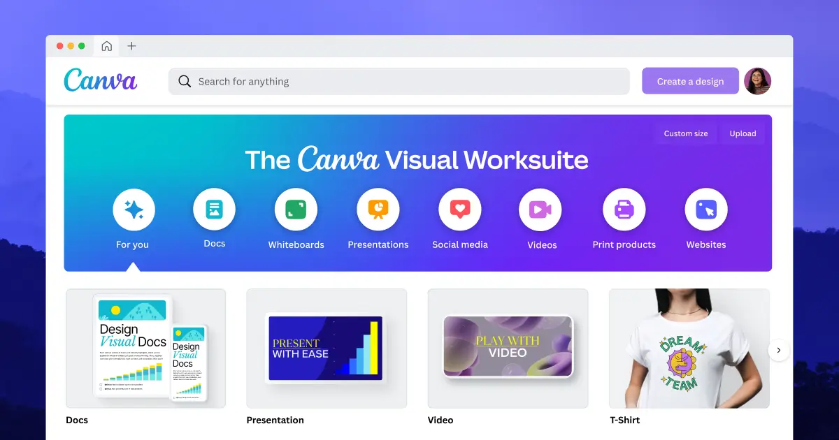 7+ Aplikasi Membuat CV di Android dan Laptop Gratis 9 Canva Visual Worksuite
