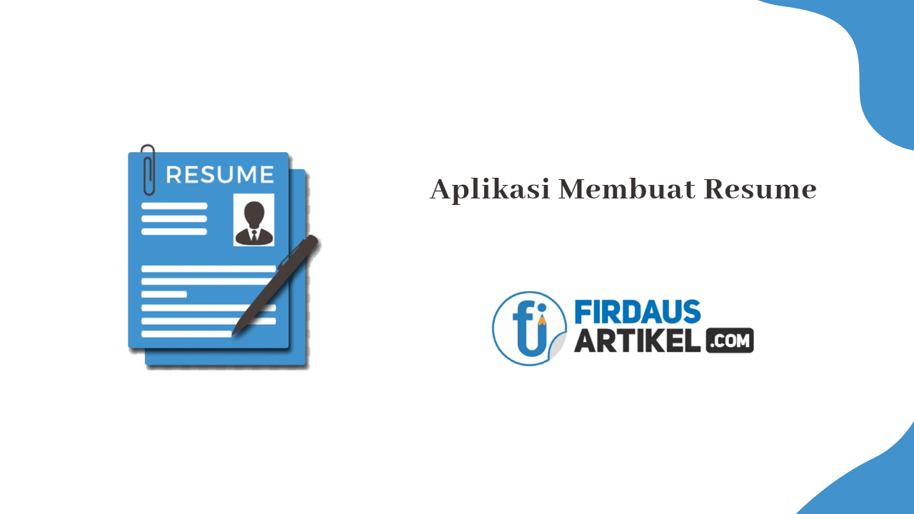 aplikasi membuat resume