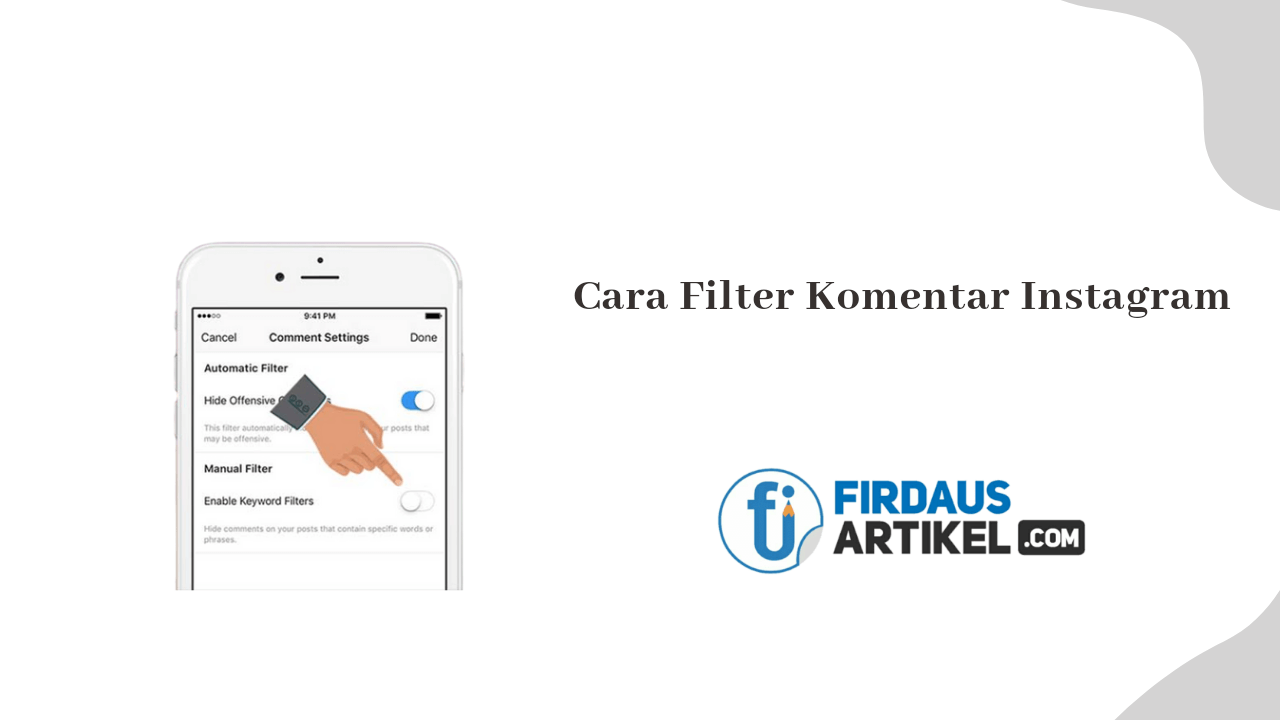 Cara filter komentar instagram