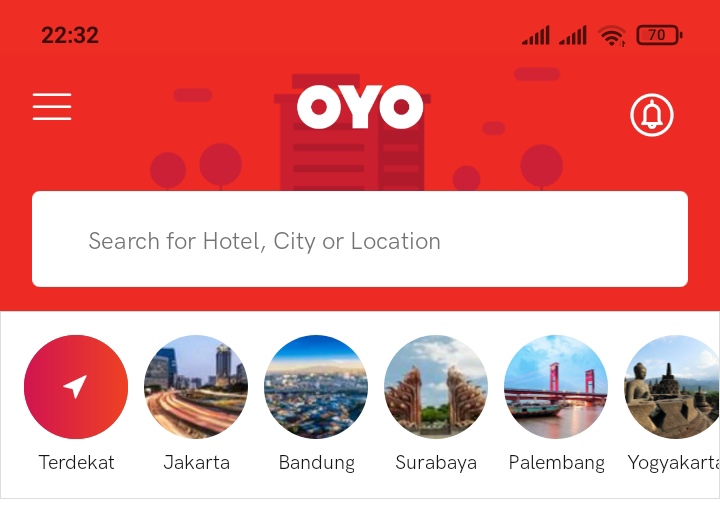 Cara booking hotel OYO