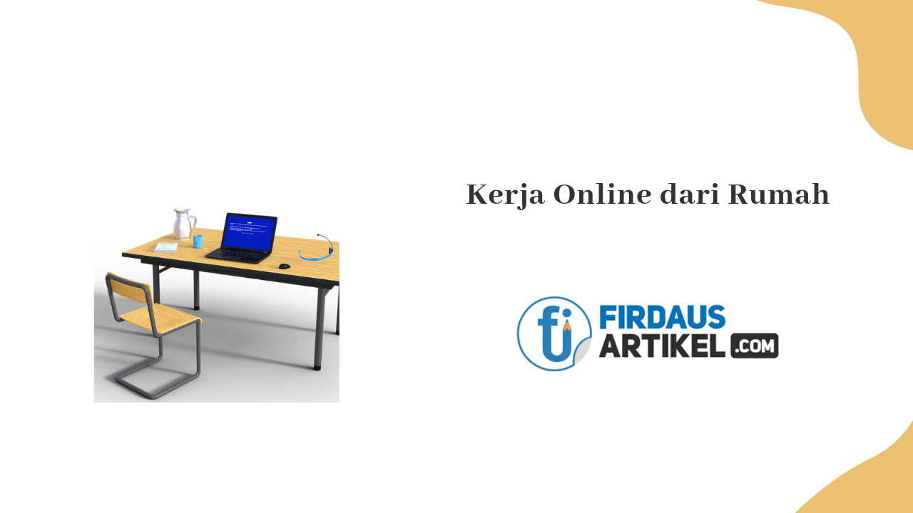 Kerja online dari rumah