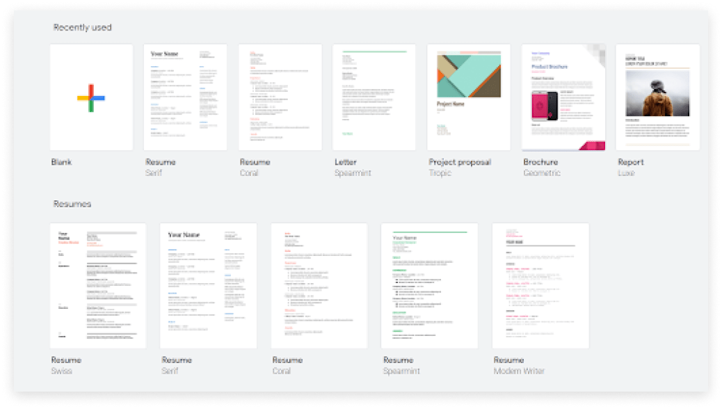 Membuat CV di Google Dokumen
