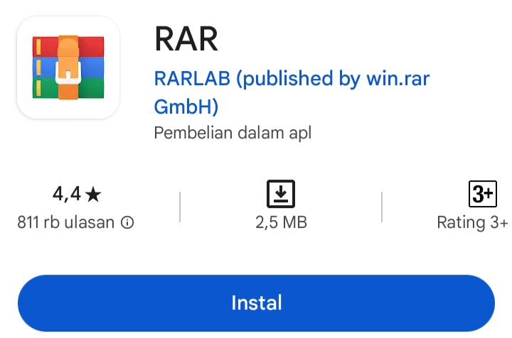 Cara Mengirim Folder Lewat WhatsApp, Apa Bisa? 2 Install RAR