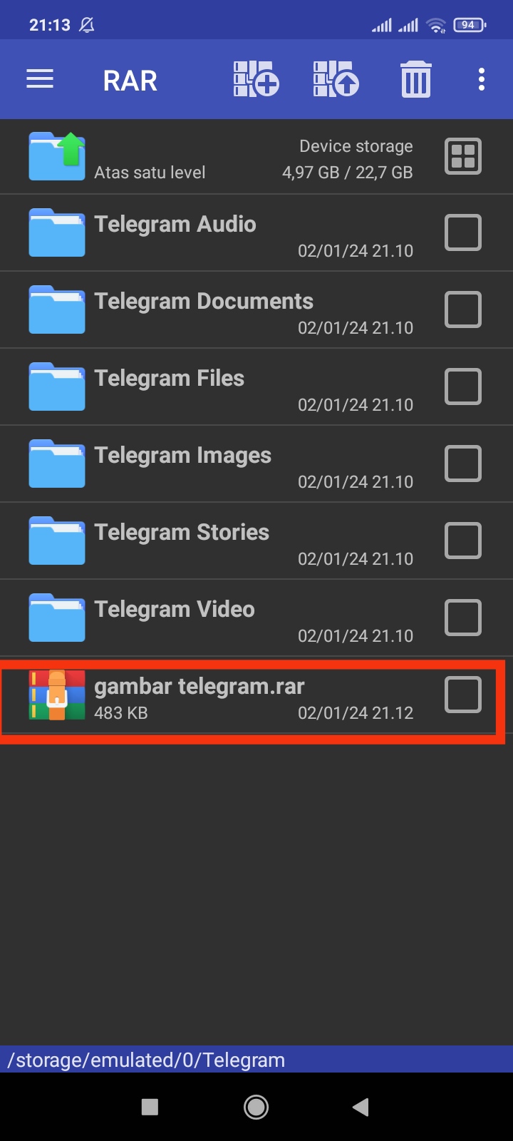 Cara Mengirim Folder Lewat WhatsApp, Apa Bisa? 5 File rar