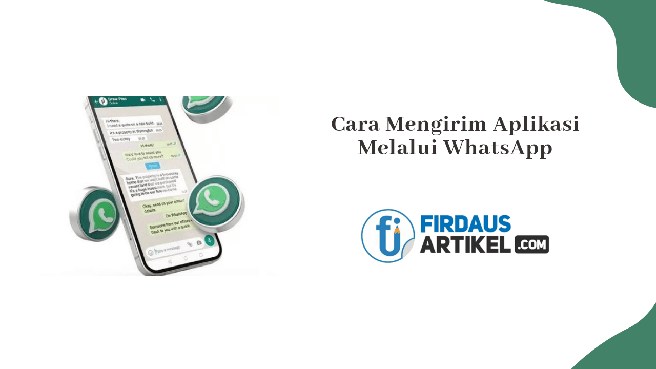 cara mengirim aplikasi melalui WhatsApp