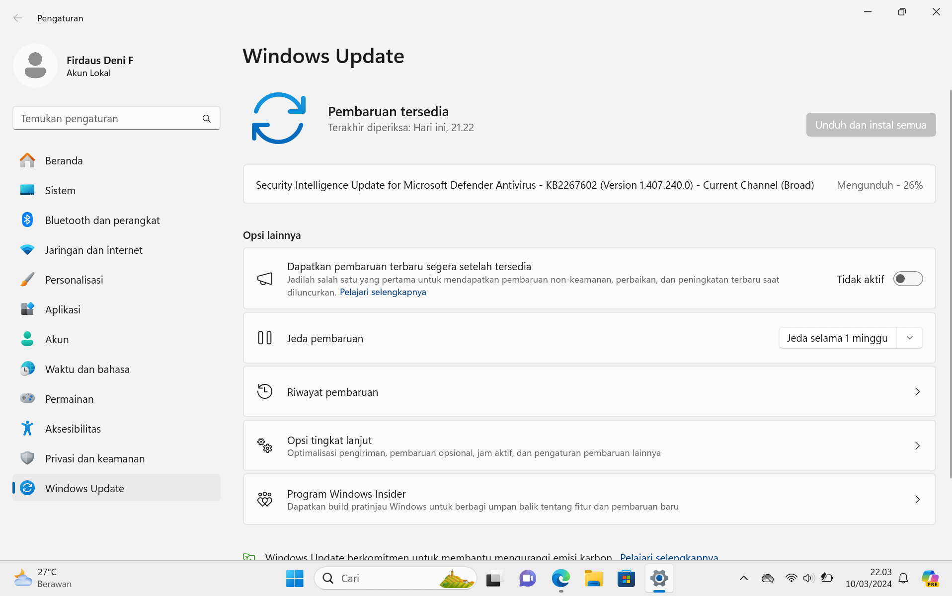 3 Cara Update Windows 11 ke Versi Terbaru, Mudah! 3 Windows Update