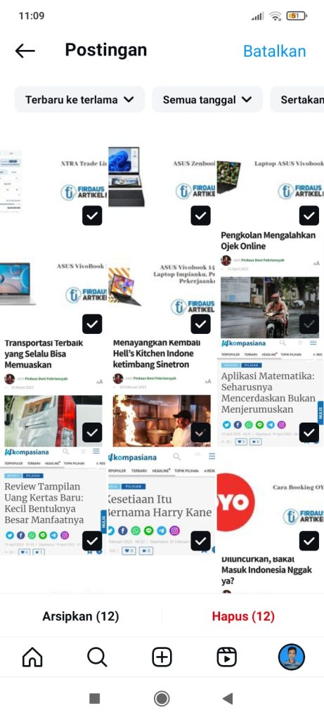 Cara Menghapus Postingan Instagram dalam Jumlah Banyak 7