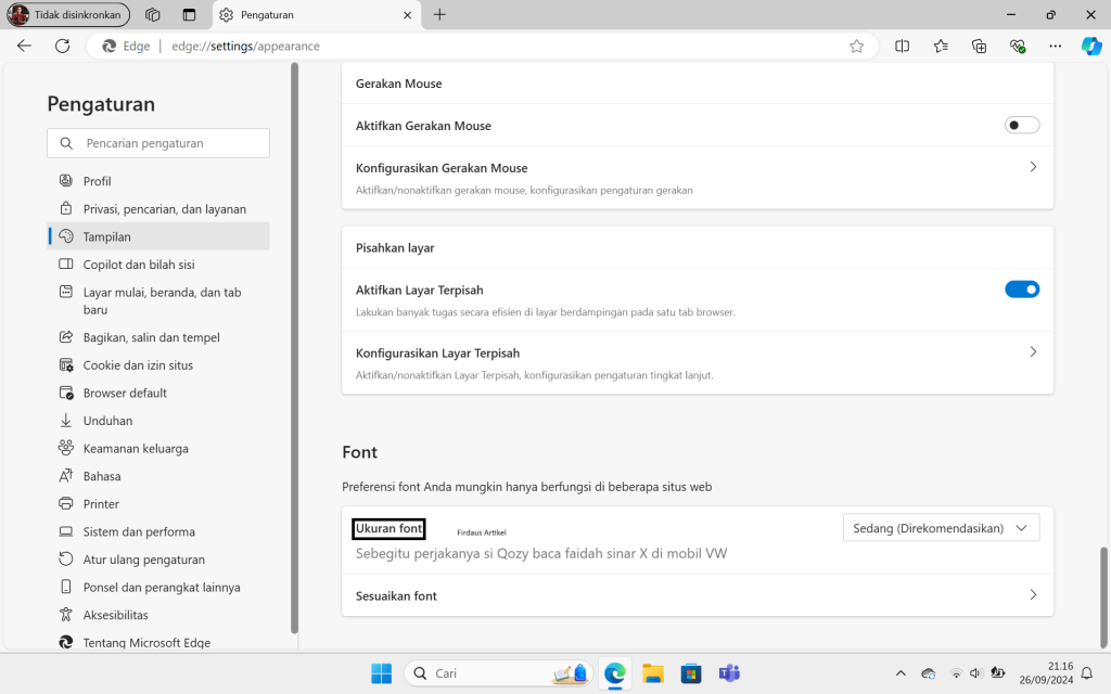 3 Cara Menyesuaikan Font Browser Sesuai Keinginan 4