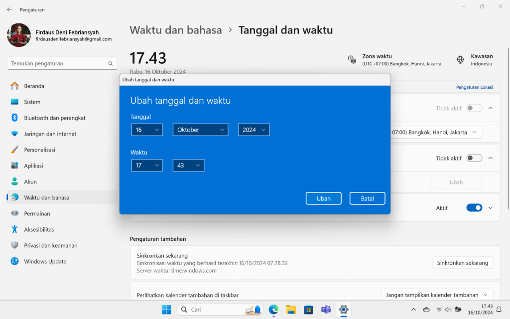 2 Cara Mengatur Jam di Laptop atau PC, Mudah Sekali 10 2 Cara Mengatur Jam di Laptop atau PC, Mudah Sekali 6