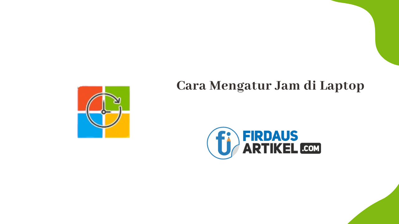 cara mengatur jam di laptop