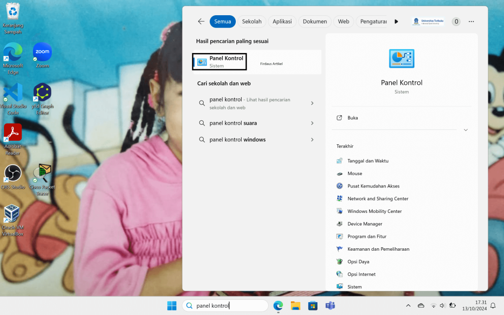 2 Cara Mengatur Jam di Laptop atau PC, Mudah Sekali 2 klik panel kontrol