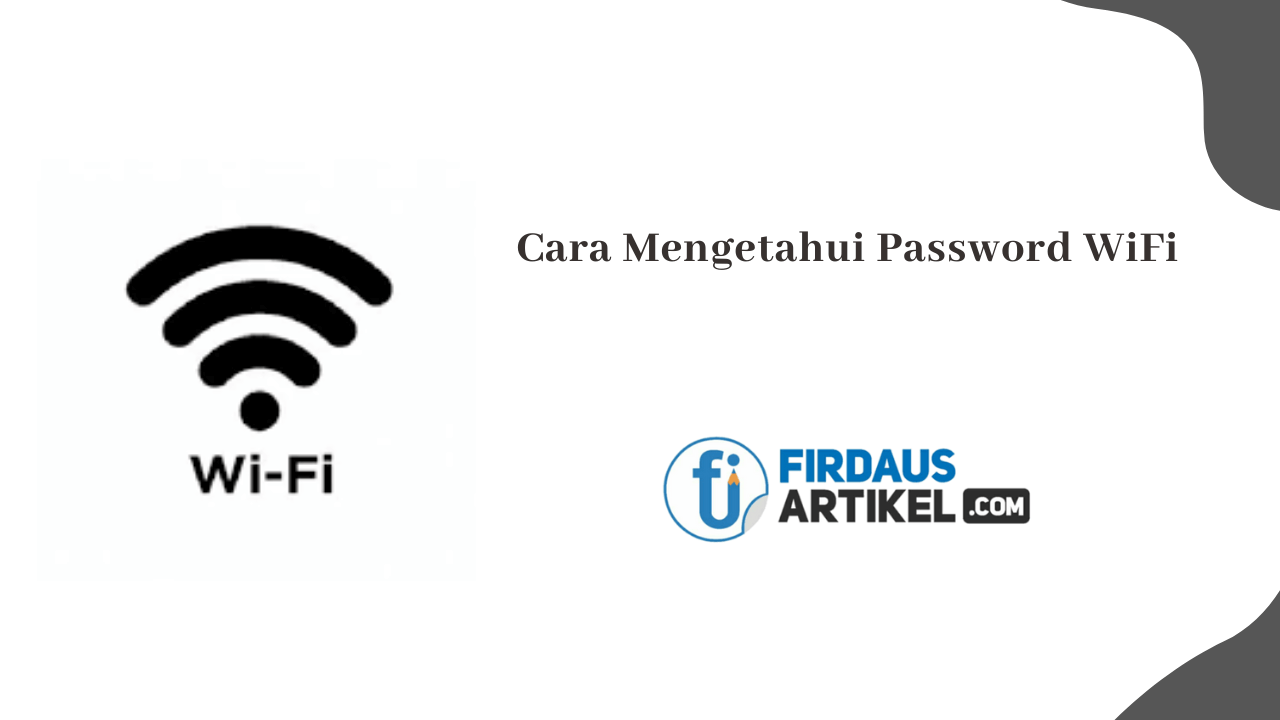 Cara mengetahui password WiFi dengan CMD