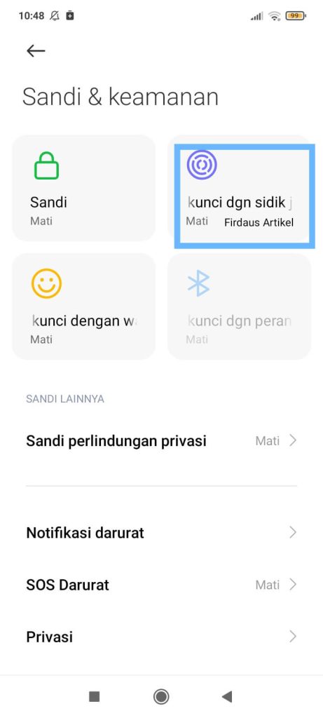 Cara Menambahkan Sidik Jari Redmi 9C agar Aman 4 buka kunci dengan sidik jari