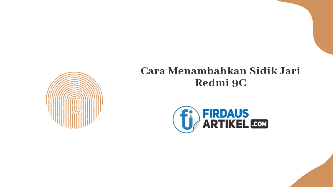 cara menambahkan sidik jari Redmi 9C