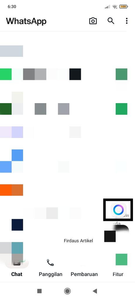 Klik icon Meta AI