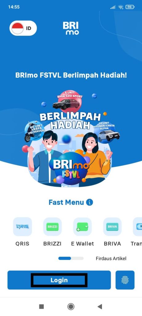 Cara Mengubah PIN ATM BRI Tanpa Harus ke ATM/Bank 3 Login ke BRImo