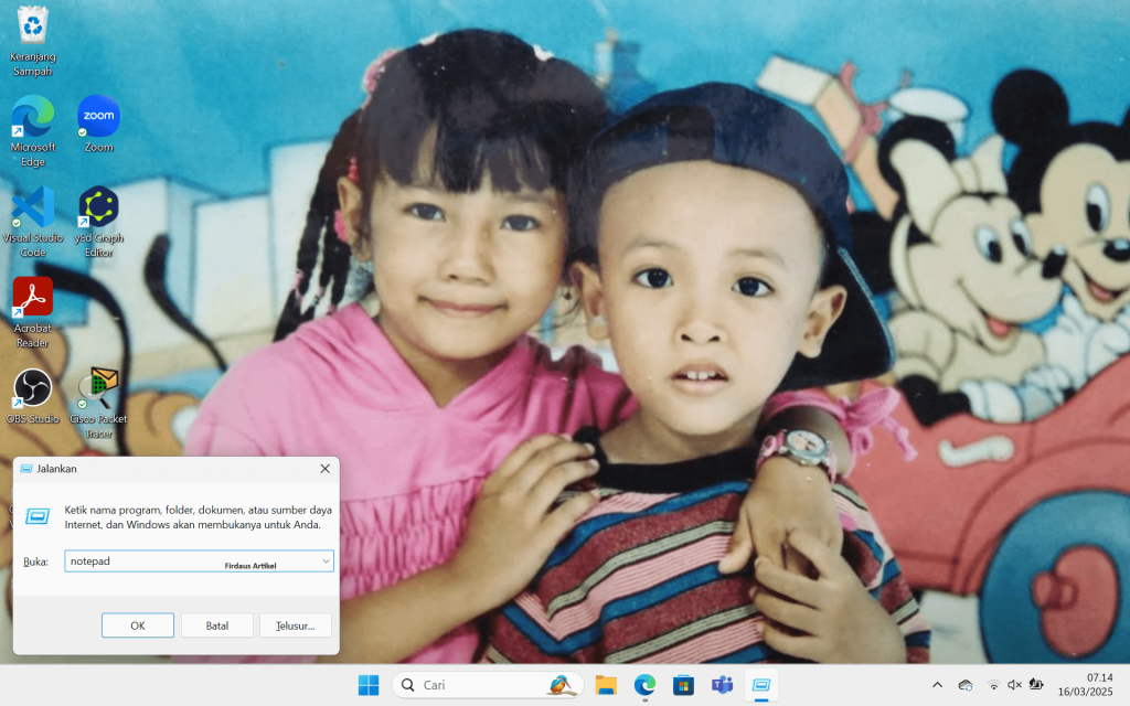 4 Cara Membuka Notepad di Windows 11 Lengkap dengan Gambar 4 membuka notepad melalui jendela run