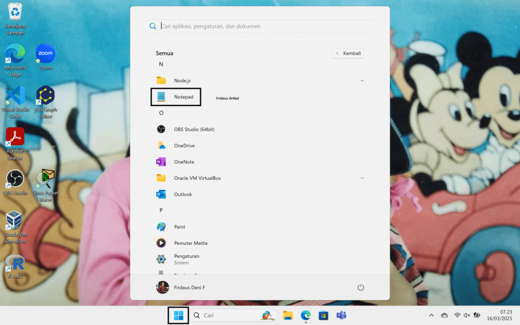 4 Cara Membuka Notepad di Windows 11 Lengkap dengan Gambar 6 buka notepad melalui start