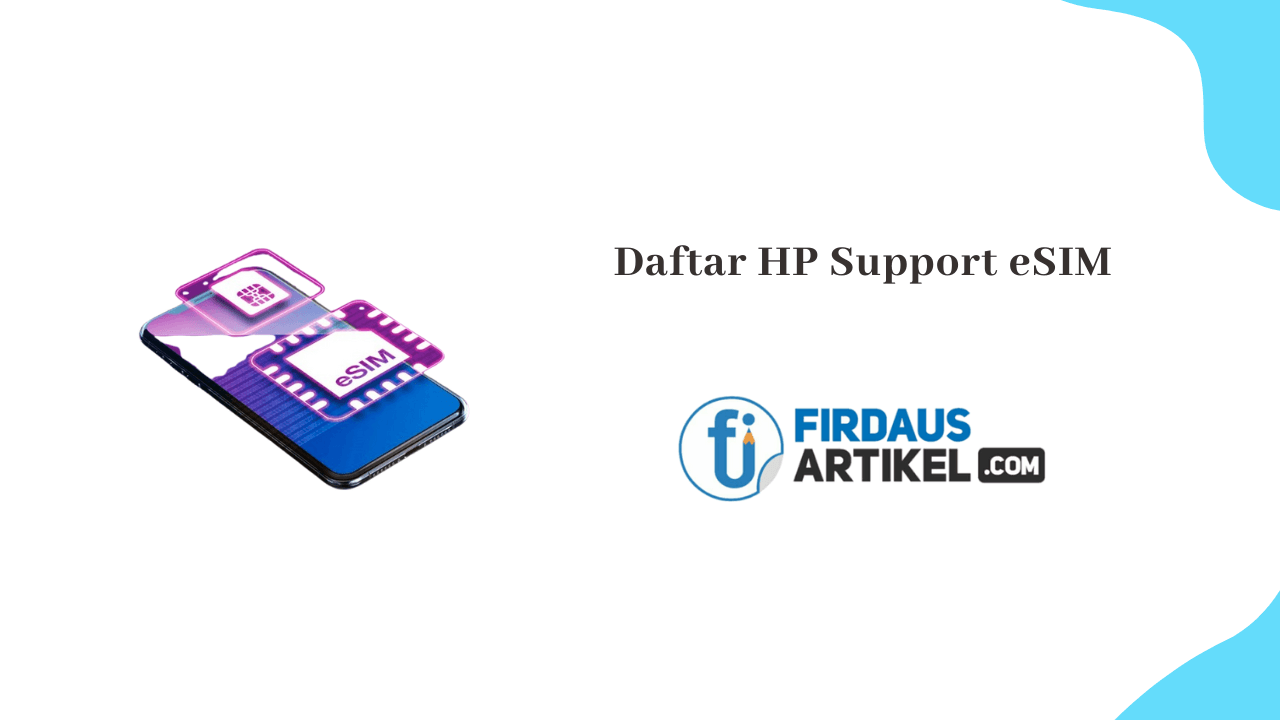 daftar HP support eSIM