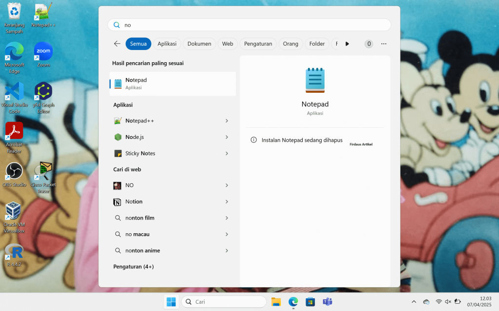 Cara Uninstall Notepad di Windows 11 6 Cara Uninstall Notepad di Windows 11 1