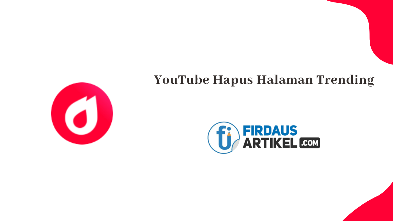 YouTube hapus halaman trending