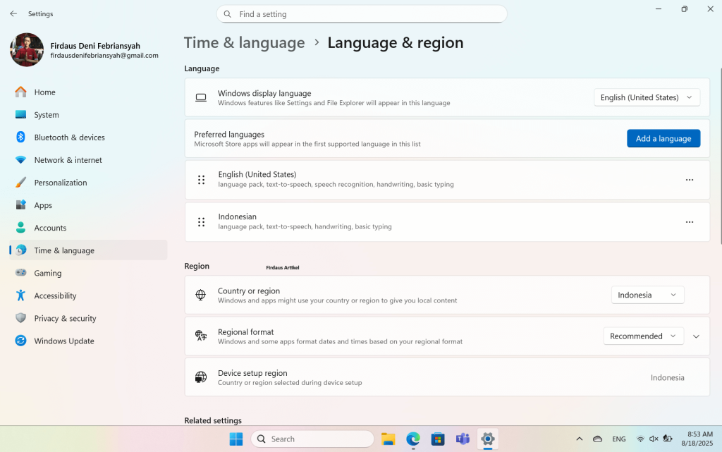 4 Cara Mengatasi Microsoft Store Tidak Bisa Dibuka agar Tidak Error Lagi 3 atur negara dan bahasa