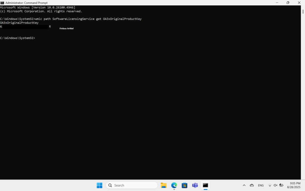 2 Cara Melihat Product Key Windows 11, Cek Sekarang 2 melihat product key Windows 11 dengan cmd
