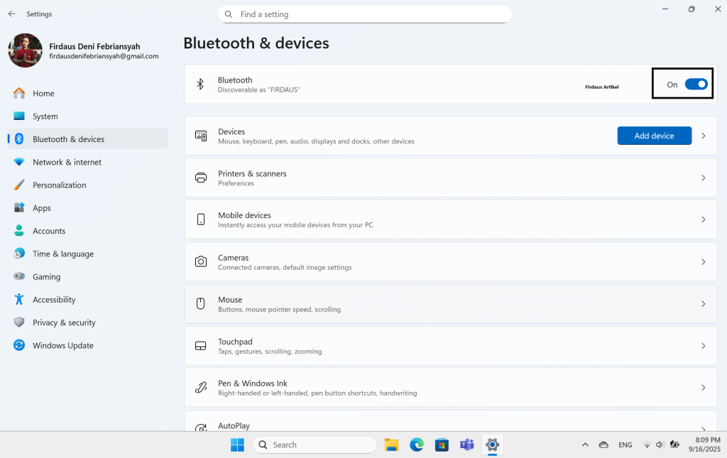 4 Cara Mengaktifkan Bluetooth di Laptop atau PC Windows 10/11 3 mengaktifkan bluetooth melalui pengaturan