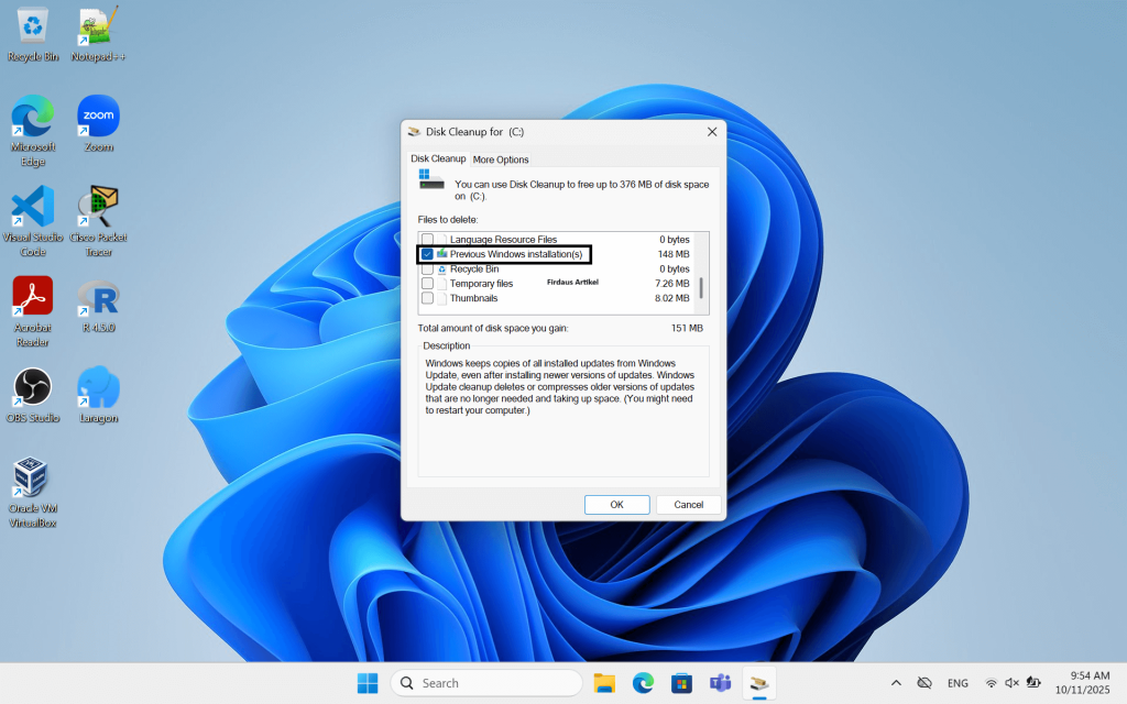 3 Cara Menghapus Windows Old di Windows 11, Apakah Aman? 3 menghapus Windows Old lewat Disk Cleanup