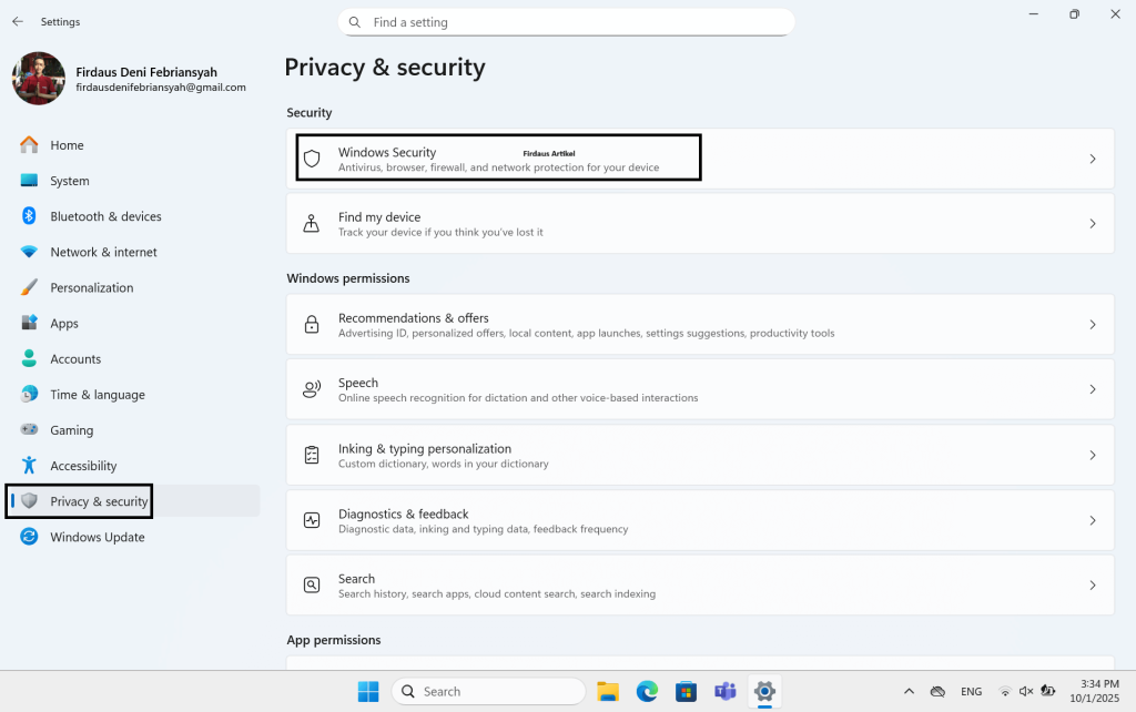 Cara Mengaktifkan Windows Defender di Windows 11 4 klik Windows Security