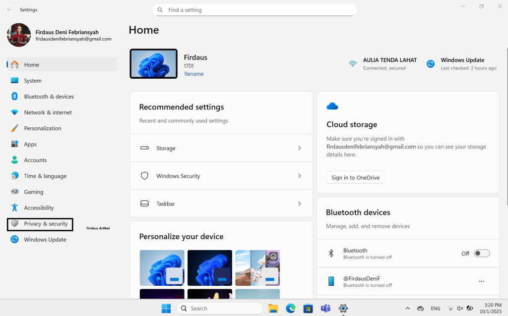 Cara Mengaktifkan Windows Defender di Windows 11 3 pilih privacy & security