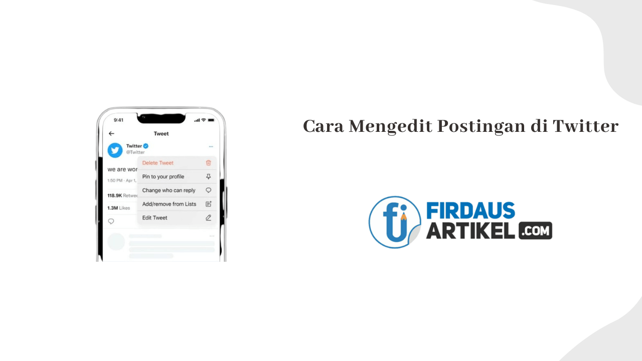 Cara Mengedit Postingan di Twitter