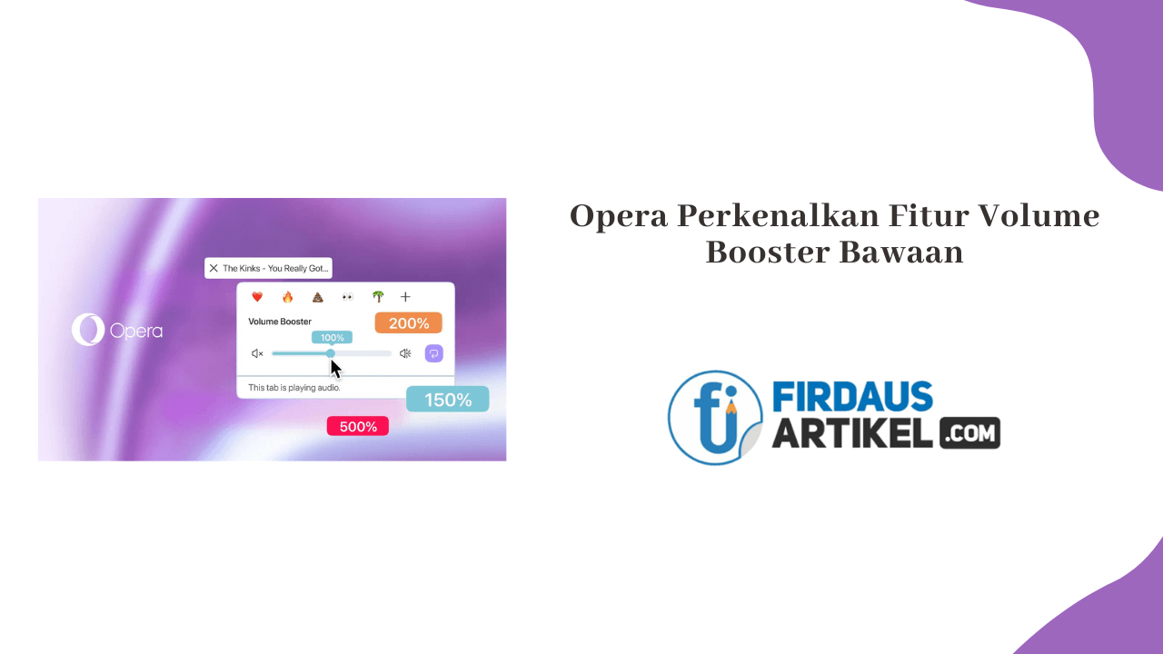 Opera Perkenalkan Fitur Volume Booster Bawaan